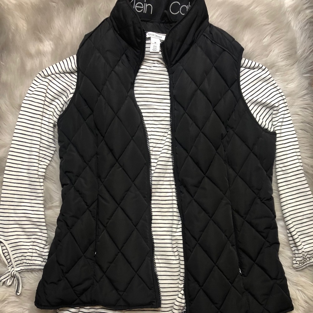 White House|Black Market striped tunic shirt